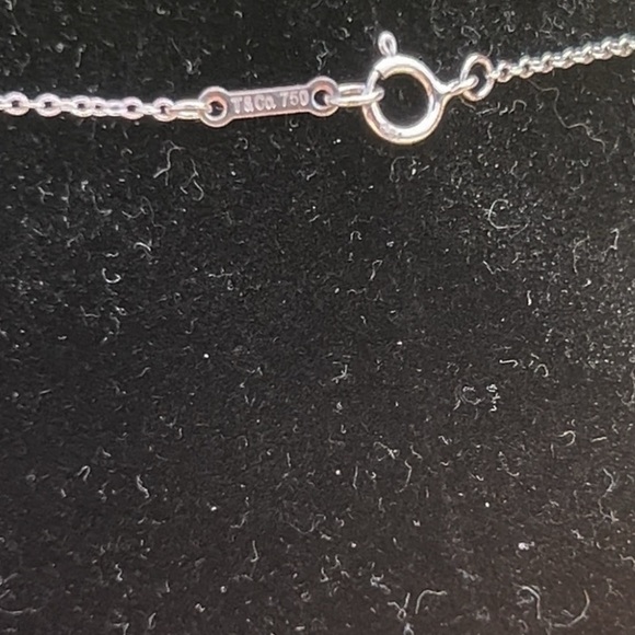 Tiffany & Co. Paloma Picasso 18K White Gold Diamond Loving Heart Necklace - Picture 8 of 8